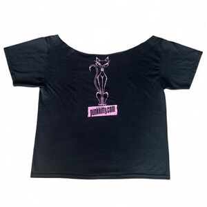 Black Punk Kitty Graphic Tee